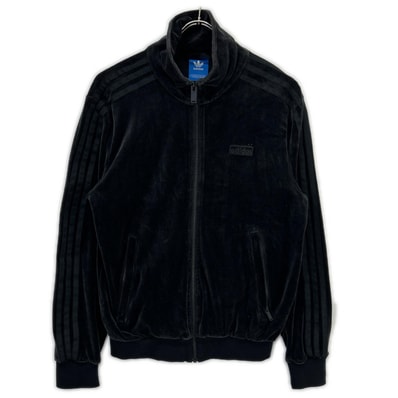 アディダス BK0504 ブラック VELOUR BB TT ベロアトラックジャケット S