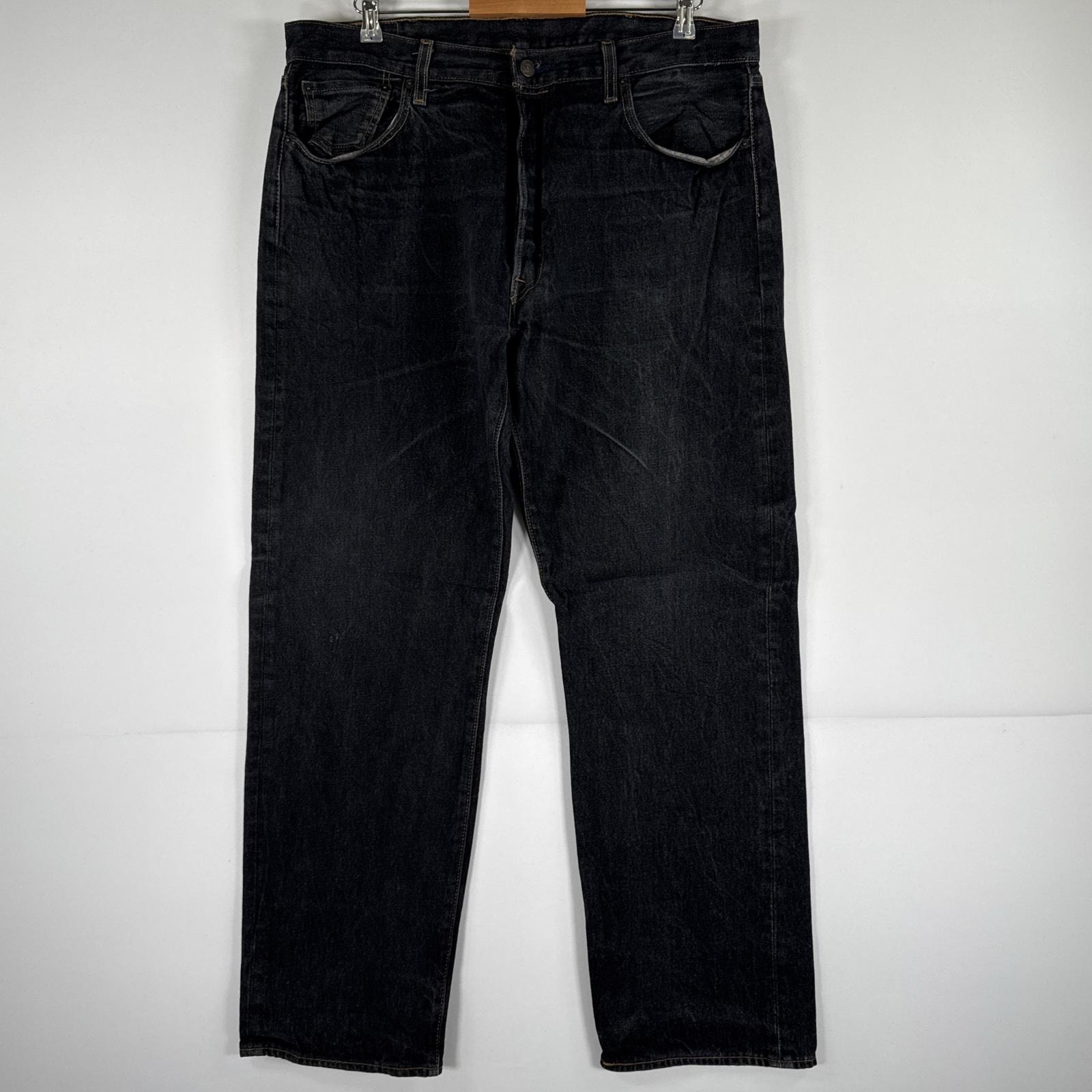 古着 リーバイス Levi's デニムパンツ 501 ジーパン ストレート 大きいサイズ ボタンフライ ジーンズ ビッグサイズ w40 L34  ブラック メンズ