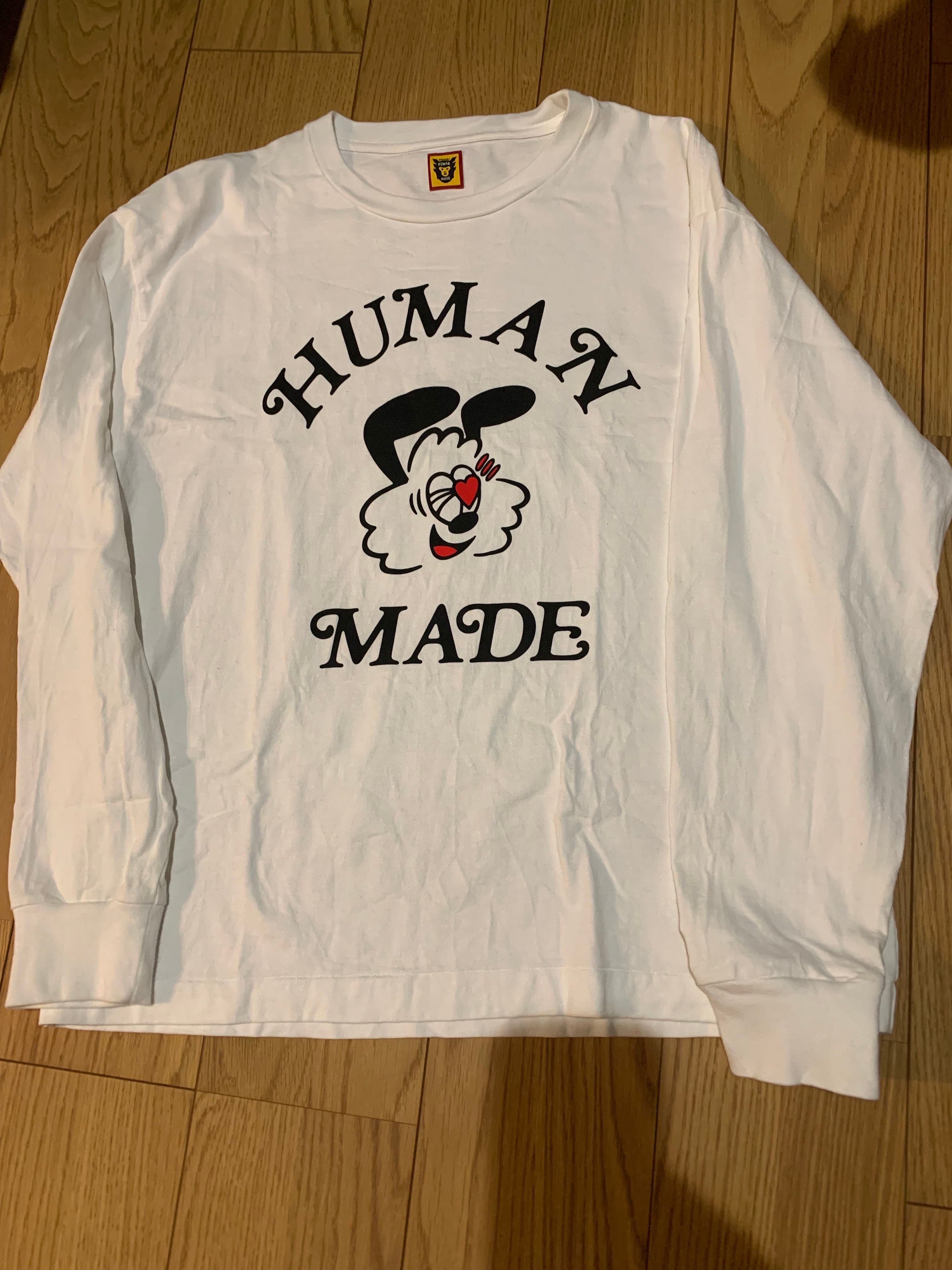 HUMAN MADE GDC Valentine's Day L/S T-Shirt "White" / VERDY
