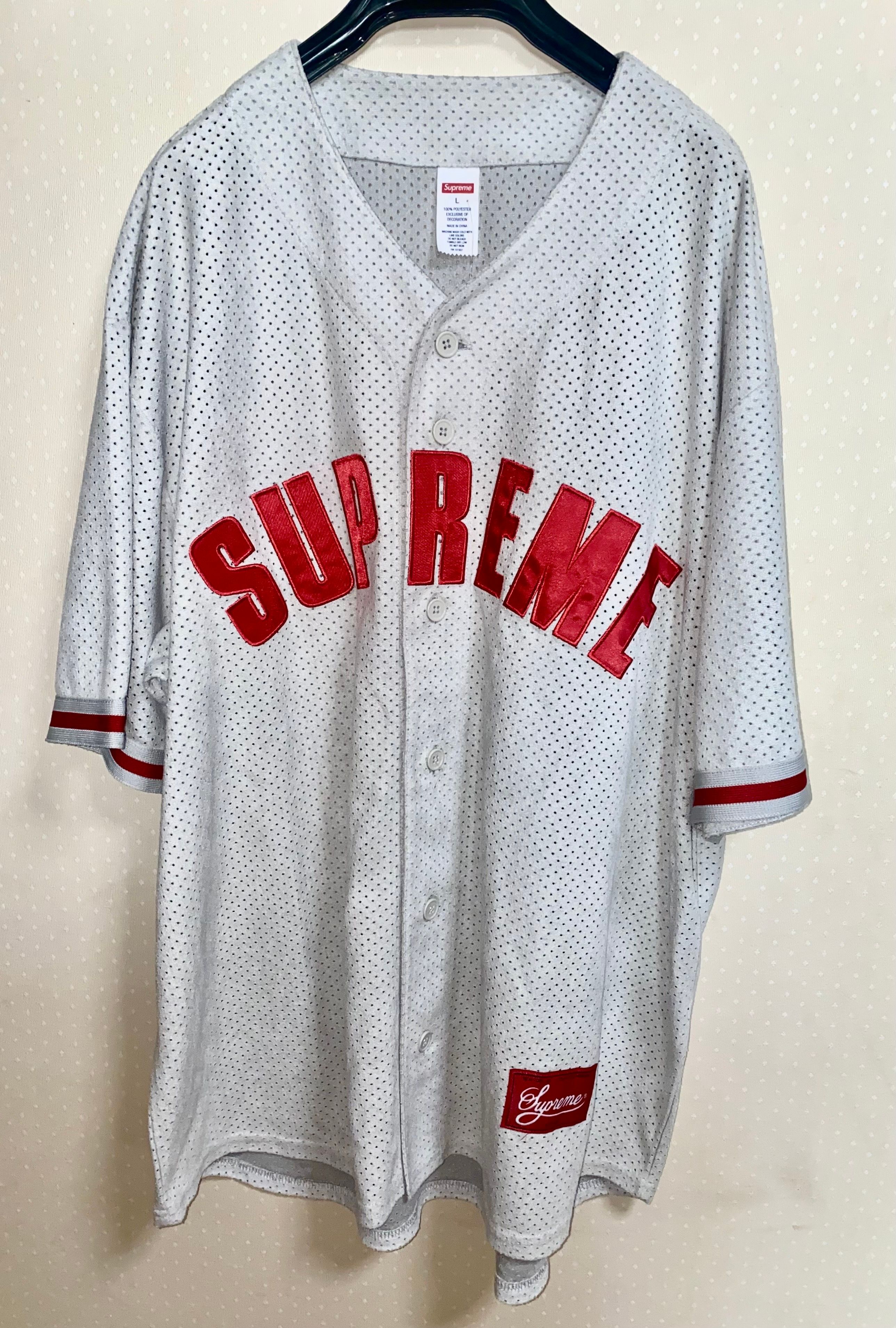 Supreme Ultrasuede Mesh Baseball Jersey（Supreme Ultrasuede