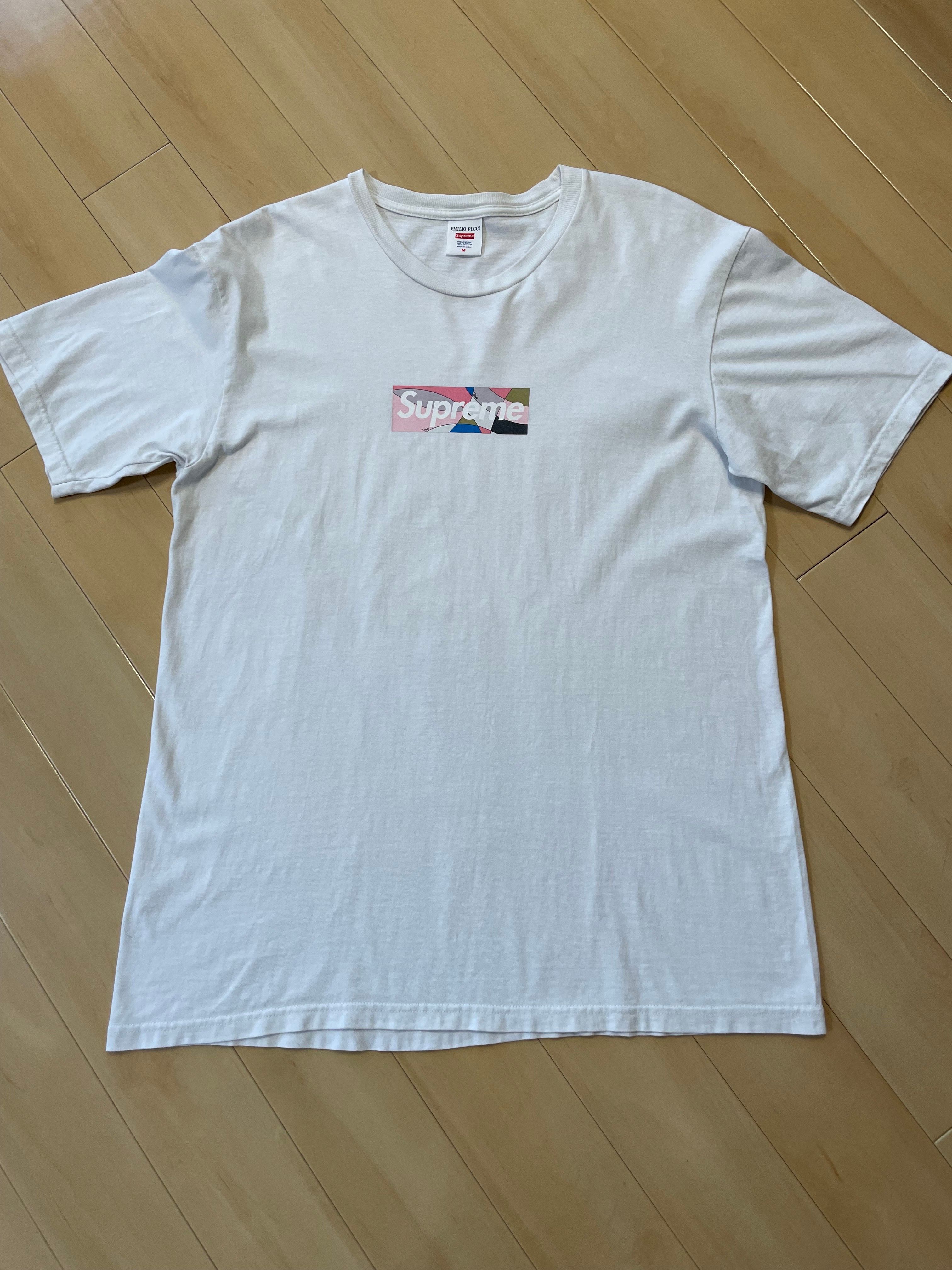 Supreme / Emilio Pucci® Box Logo Tee "White/Pink"