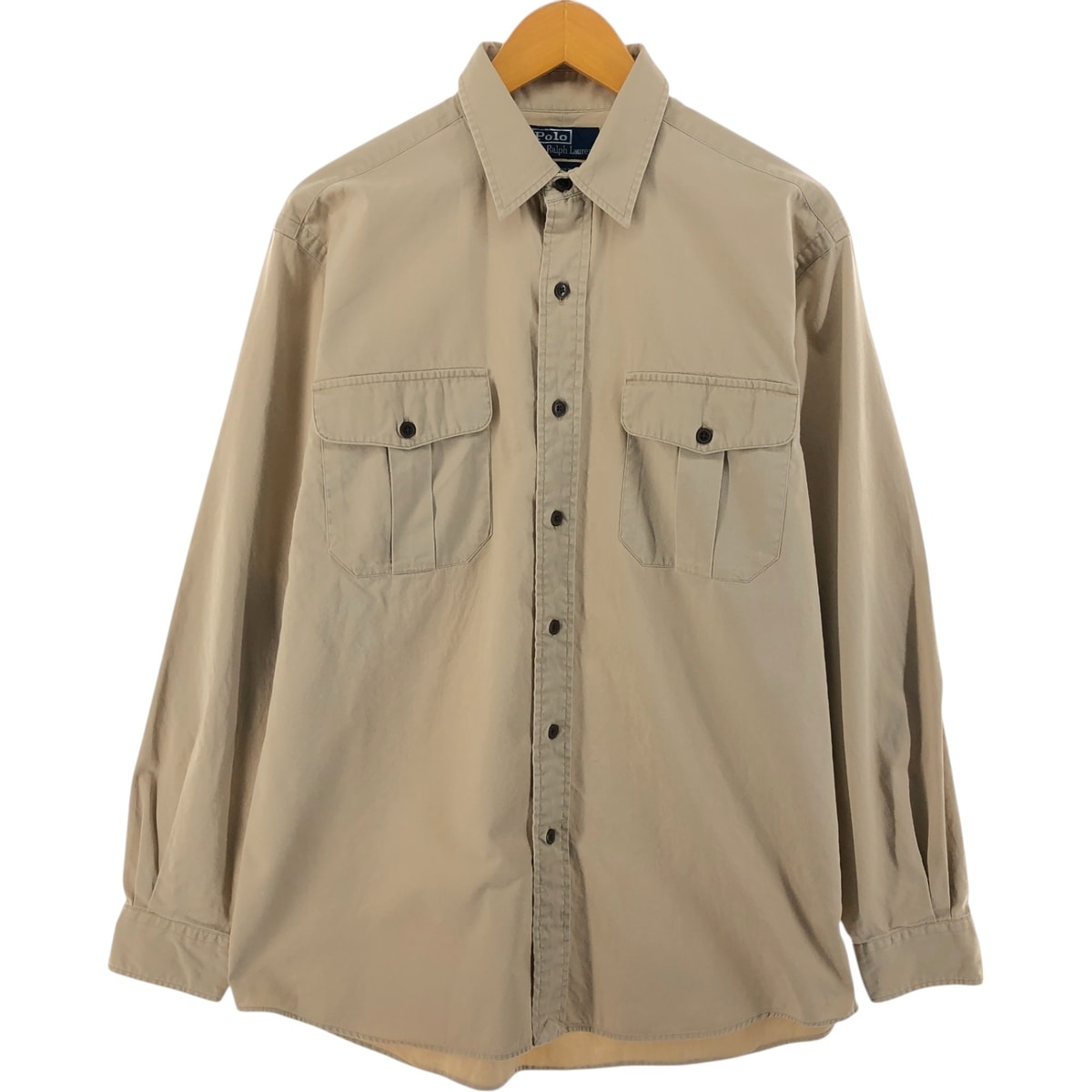 古着 ラルフローレン Ralph Lauren POLO by Ralph Lauren 長袖 コットンシャツ メンズM相当/eaa526294