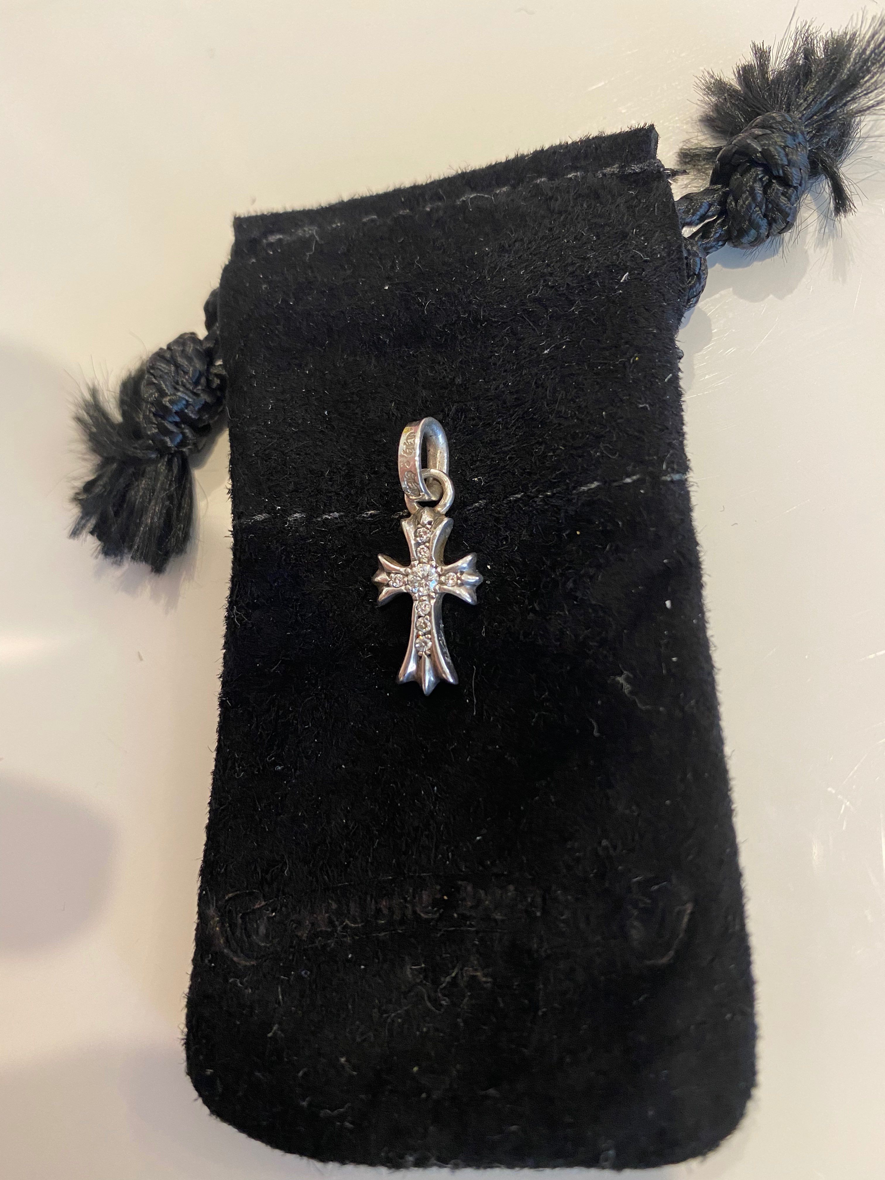 クロムハーツ CHクロスベビーファットチャーム ペンダント パヴェダイヤ 