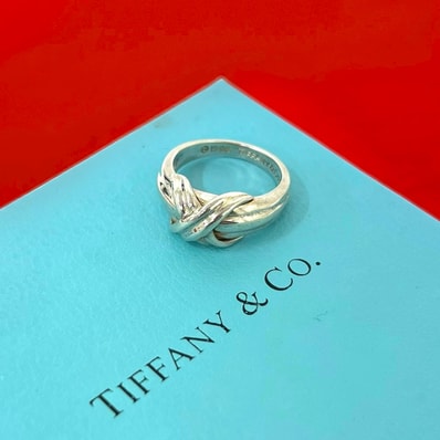 TIFFANY&Co. ティファニー シグネチャーリング シルバー925 リング・指輪 8号 シルバー
35077