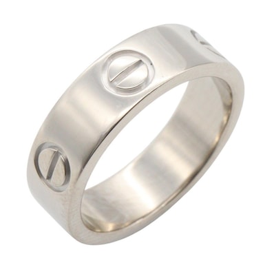 カルティエ CARTIER ラブ リング リング・指輪 ジュエリー K18WG(ホワイトゴールド) メンズ レディース シルバー系 B4084700 【中古】