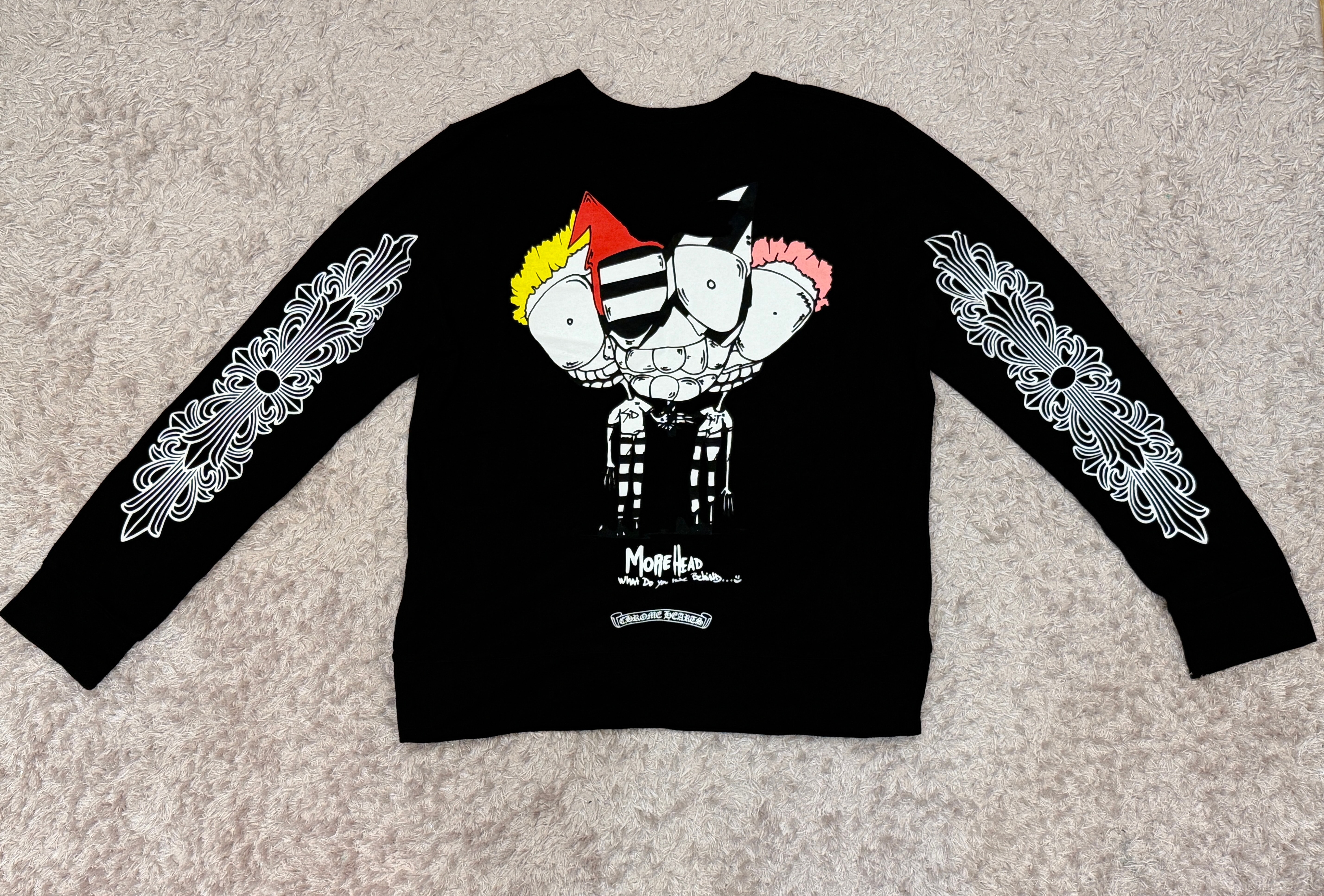 クロChrome Heartsクムハーツ × マッティボーイ Matty Boy コラボレーション 長袖Tシャツ　ロンT