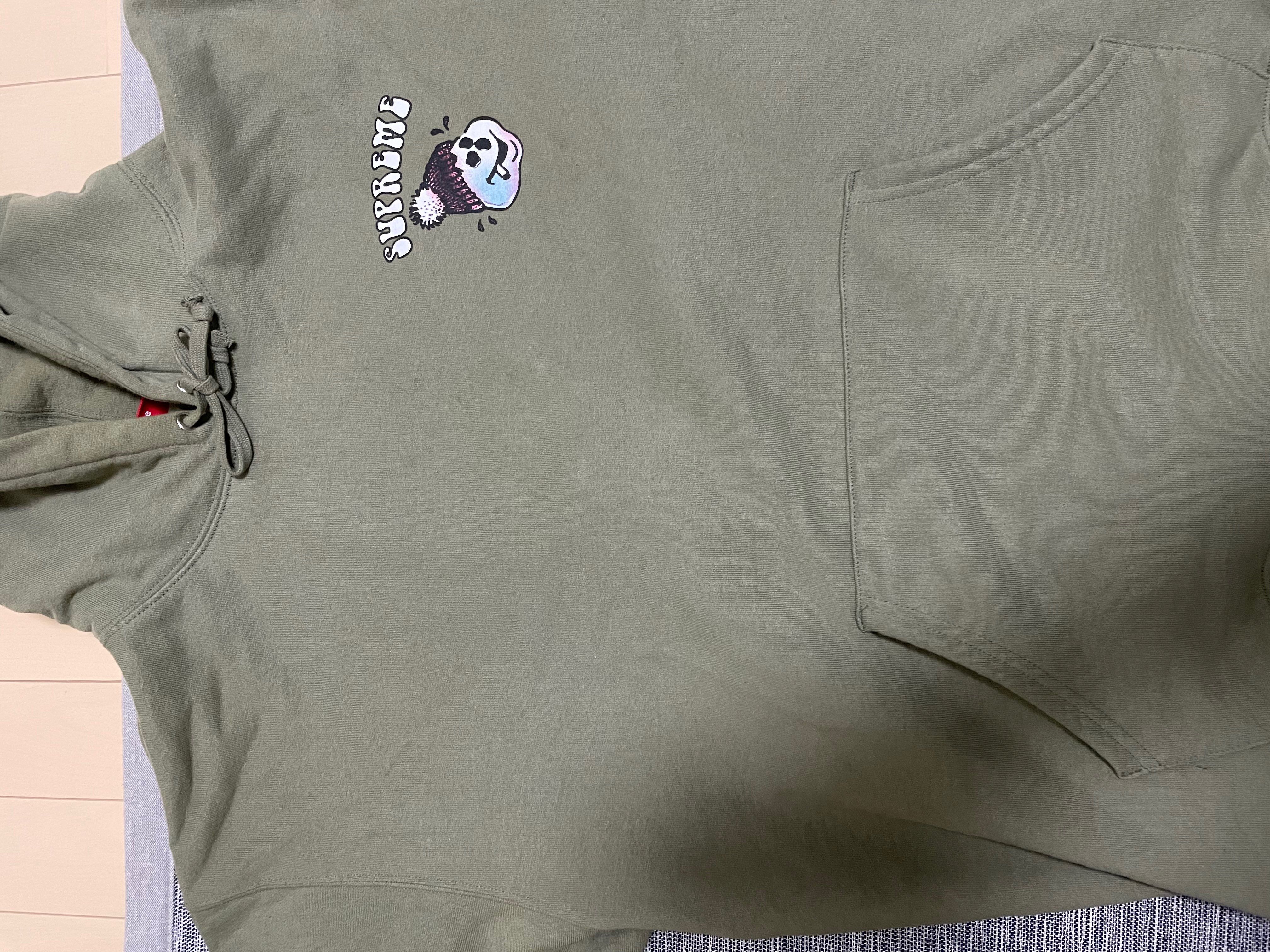 Supreme Snowman Hooded Sweatshirt "Light Olive"