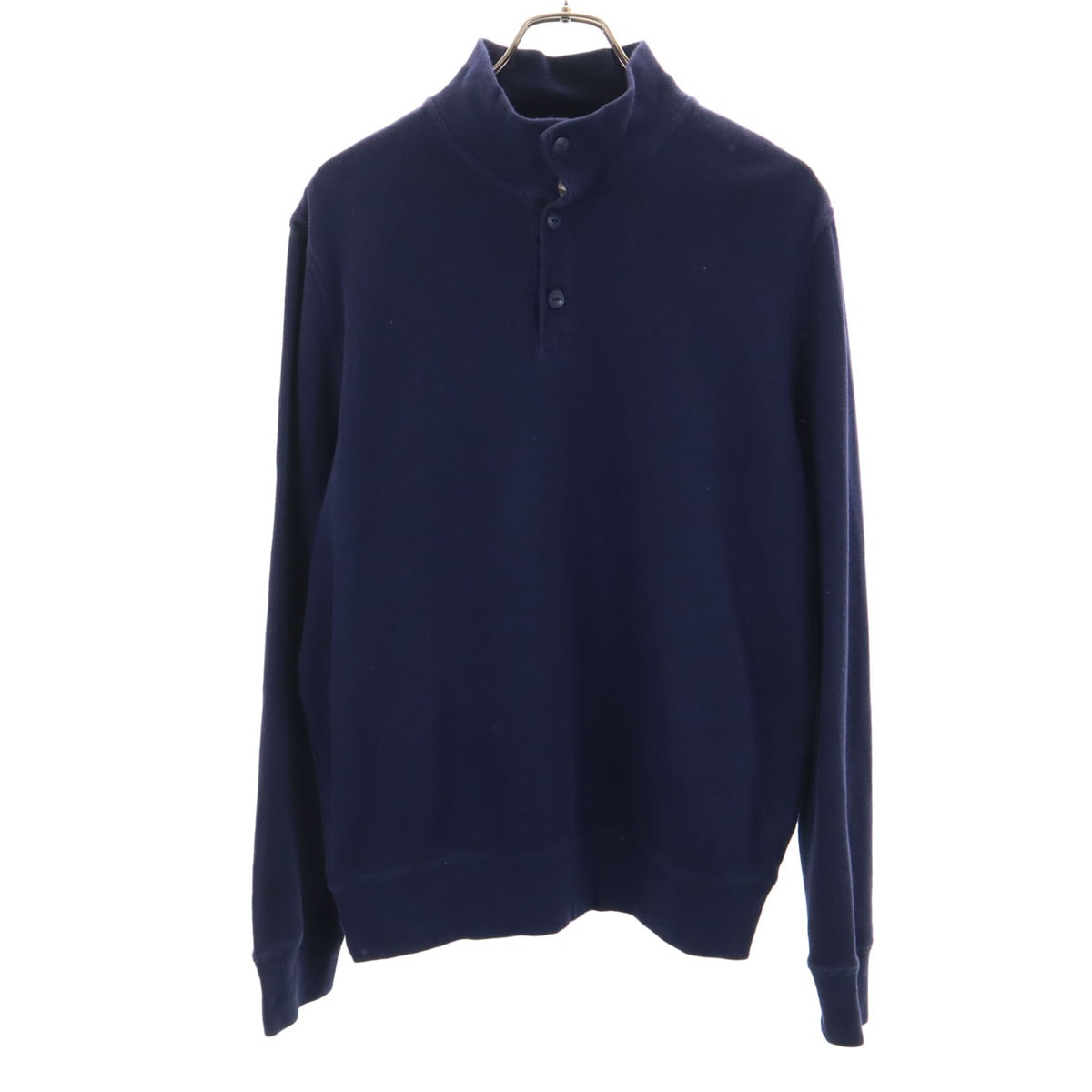 GAP ギャップ 長袖 ヘンリーネック ニット M ネイビー