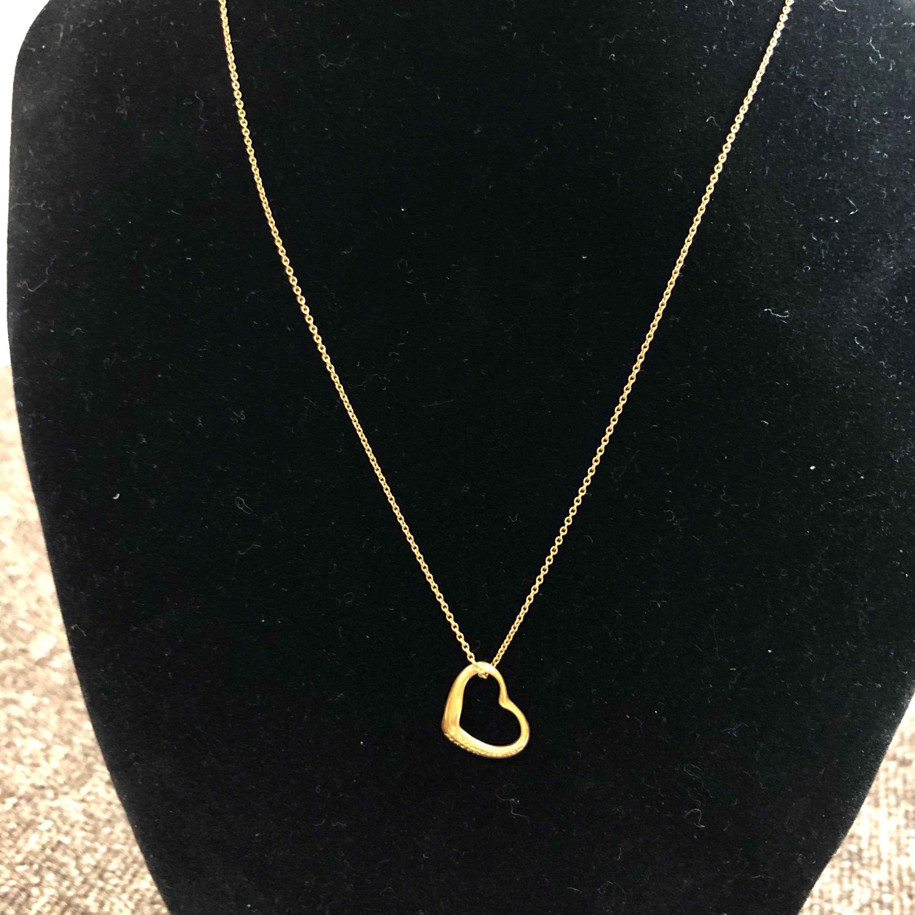Tiffany & Co Open Heart Necklace "Gold"