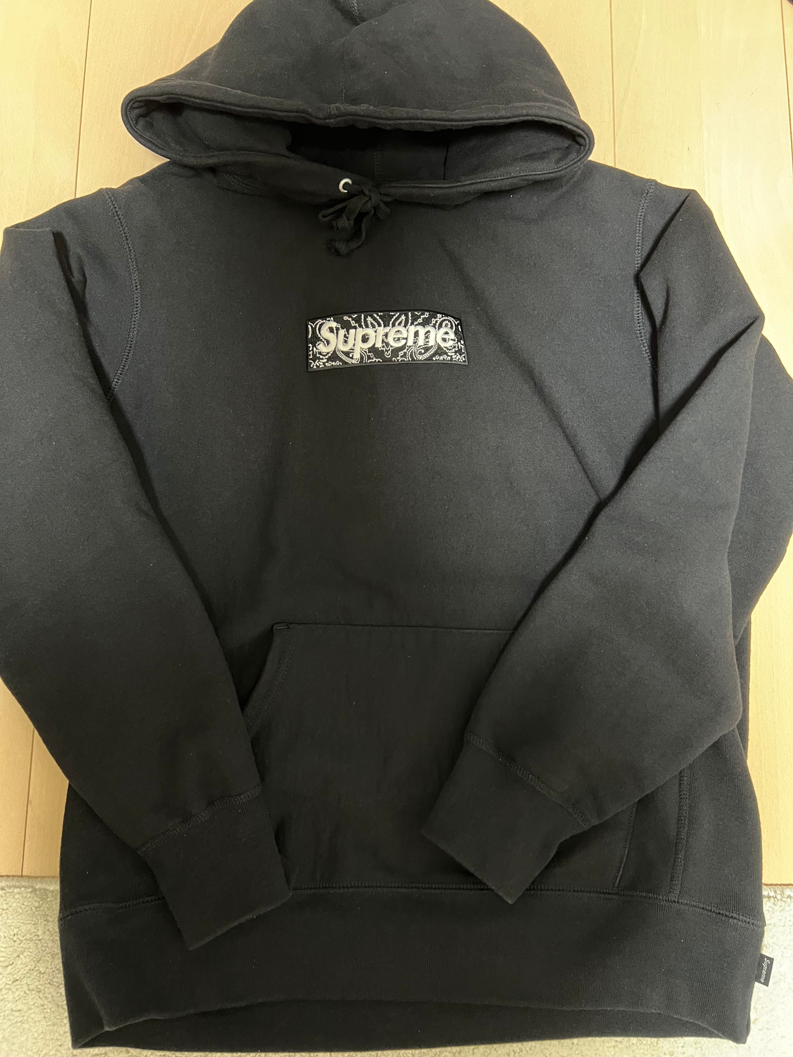 Supreme Bandana Box Logo Hooded Sweatshirt "Black"