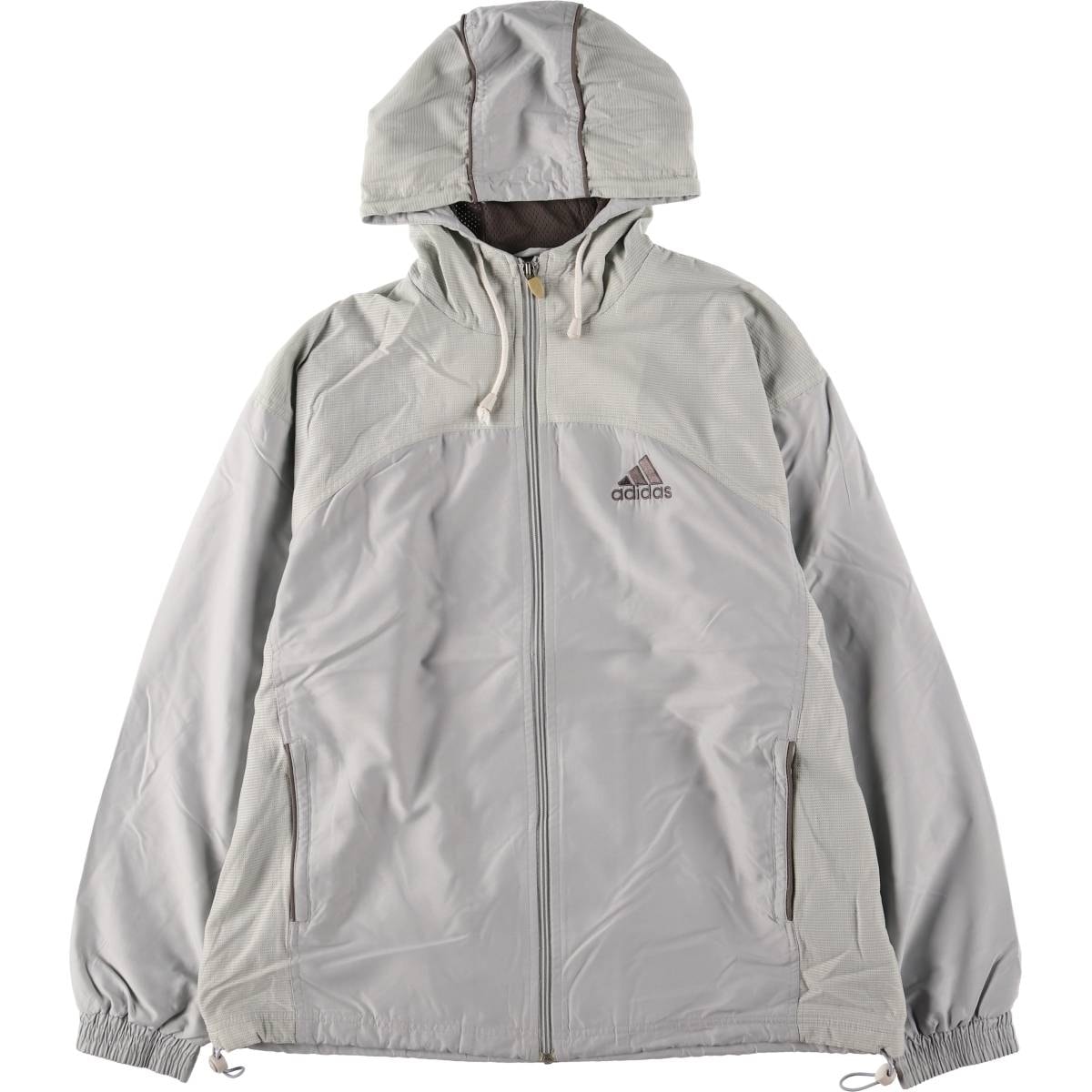 古着 90年代 アディダス adidas フード付き ウインドブレーカー メンズL相当 ヴィンテージ/eaa573631