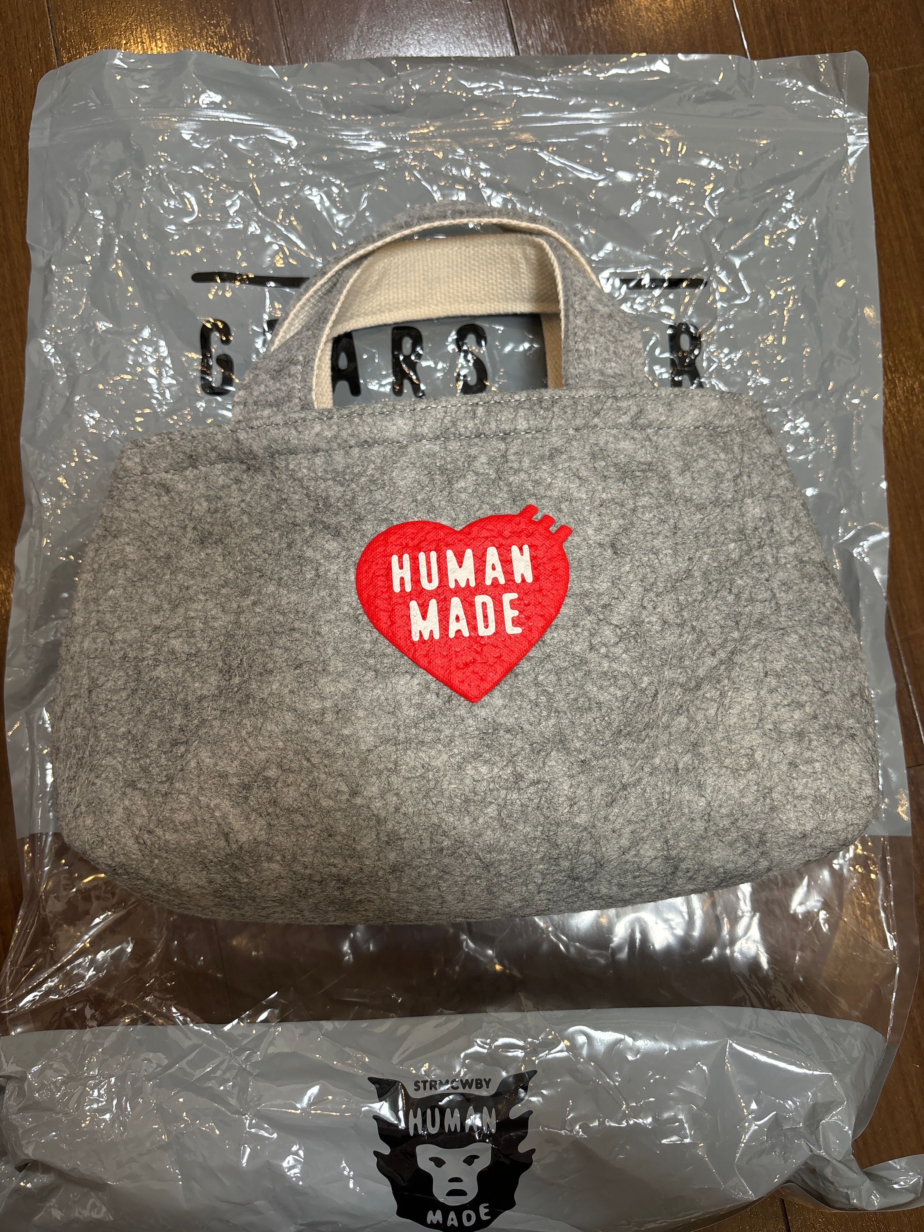 HUMAN MADE FELT TOTE BAG SMALL "Grey"