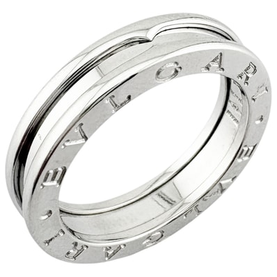 ブルガリ B-zero.1 ビーゼロワン 1バンド リング 指輪 13号 18金 K18ホワイトゴールド レディース BVLGARI 中古