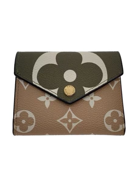 Louis Vuitton Monogram Giant Portefeuille Zoe "Khaki/Creme"