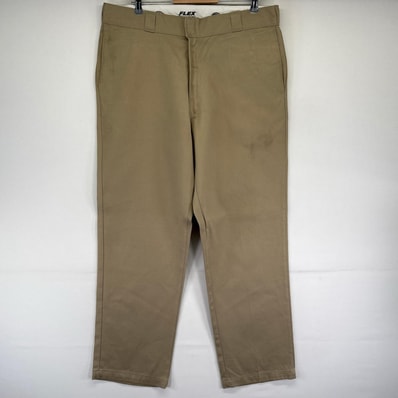古着 ディッキーズ Dickies パンツ 874 大きいサイズ ストレート チノパン ジッパーフライ W38×L32 ベージュ系 メンズ