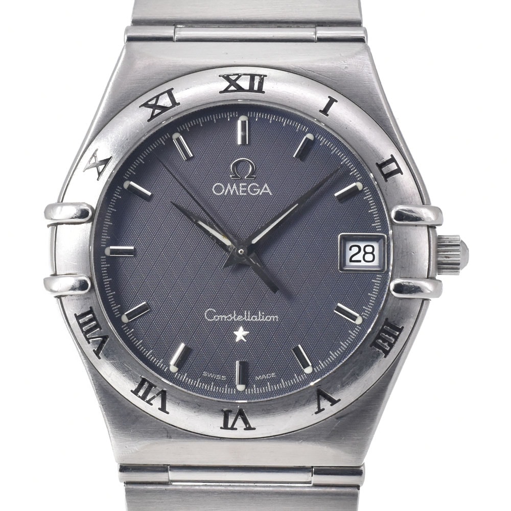 オメガ OMEGA 1512.40 コンステレーション デイト グレー クォーツ メンズ 良品 腕時計 K#150422