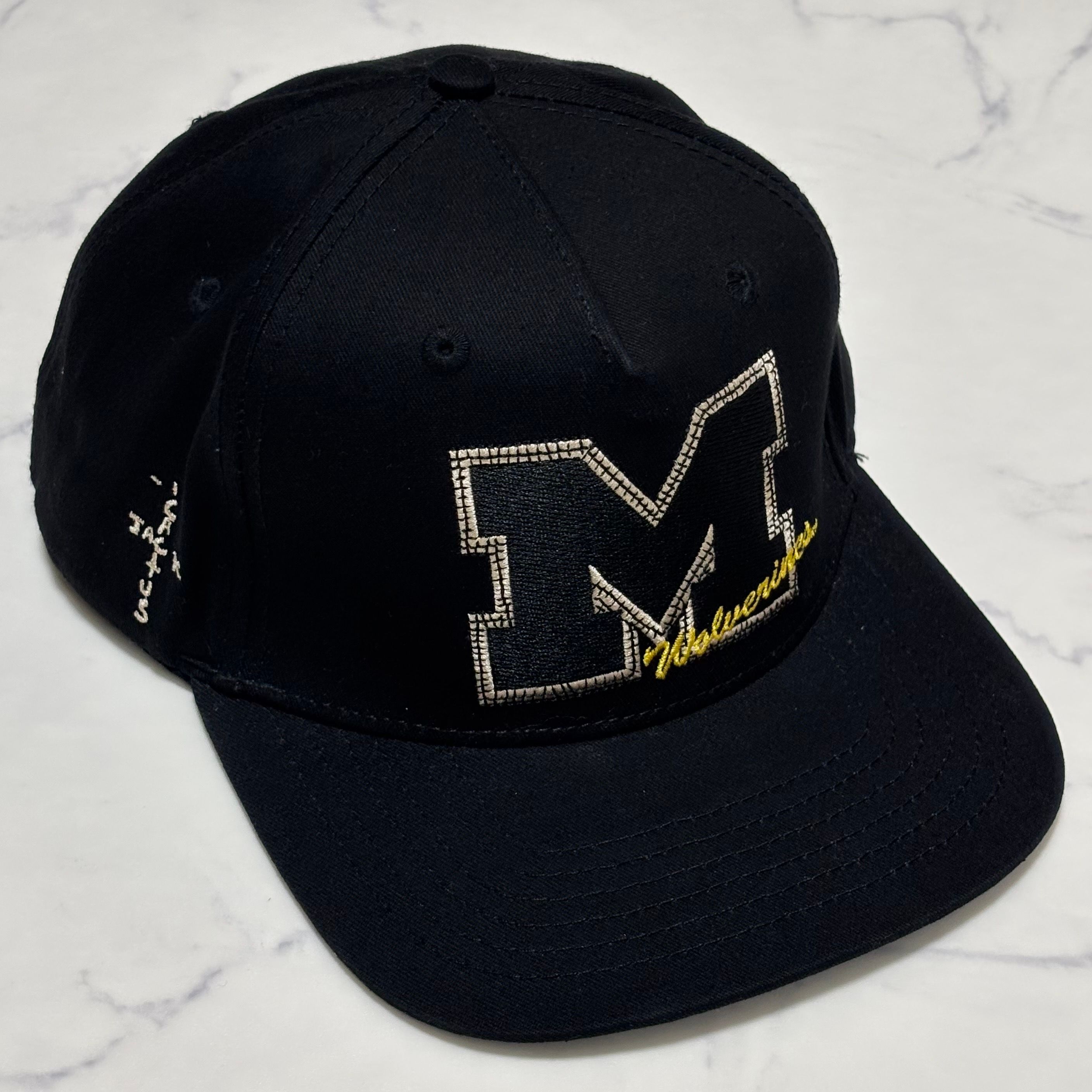 Travis Scott x M&N x University Of Michigan Hat "Black"