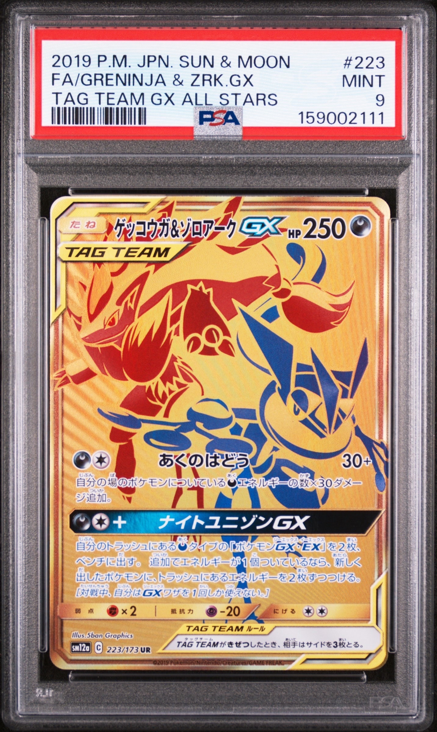 ゲッコウガ&ゾロアークGX UR[SM12a 223/173](ハイクラスパック「TAG