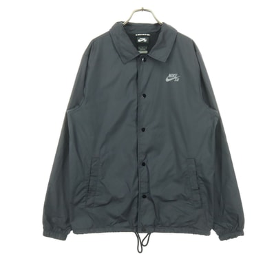 NIKE SB ナイキ エスビー ワンポイントロゴ 長袖 裏メッシュ コーチジャケット M ブラック