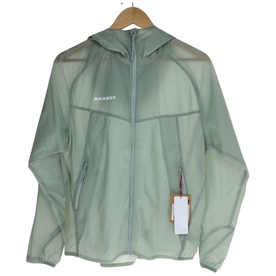MAMMUT マムート ジャケット コンベイウィンドブレーカーフーデッド SIZE M 1012-00530 シルバーセージ