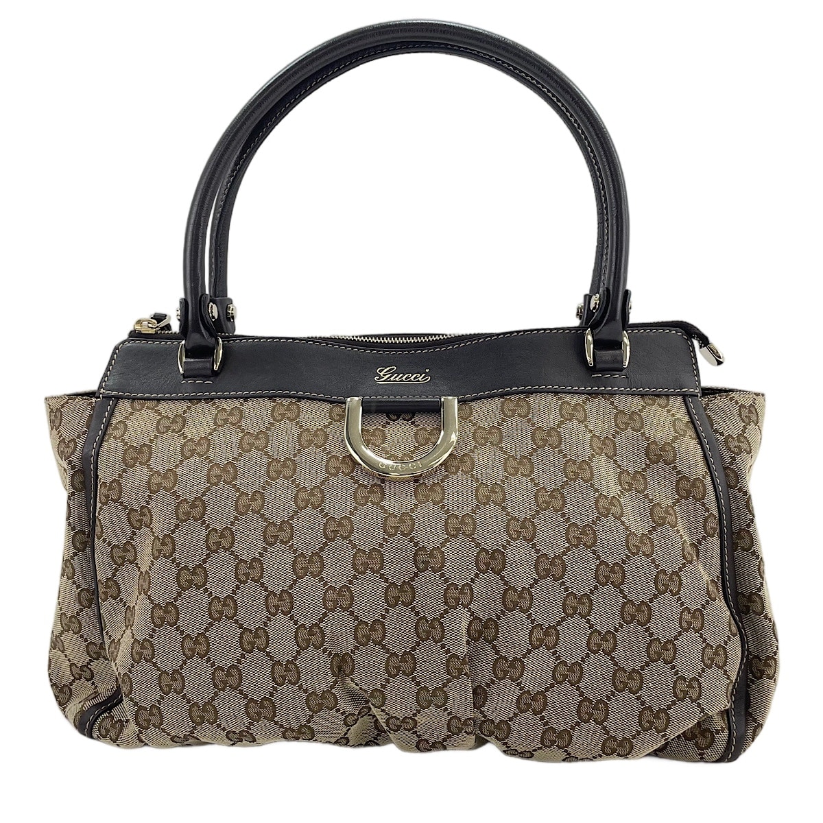 グッチ GUCCI GGキャンバス ホースビット トートバッグ【中古】