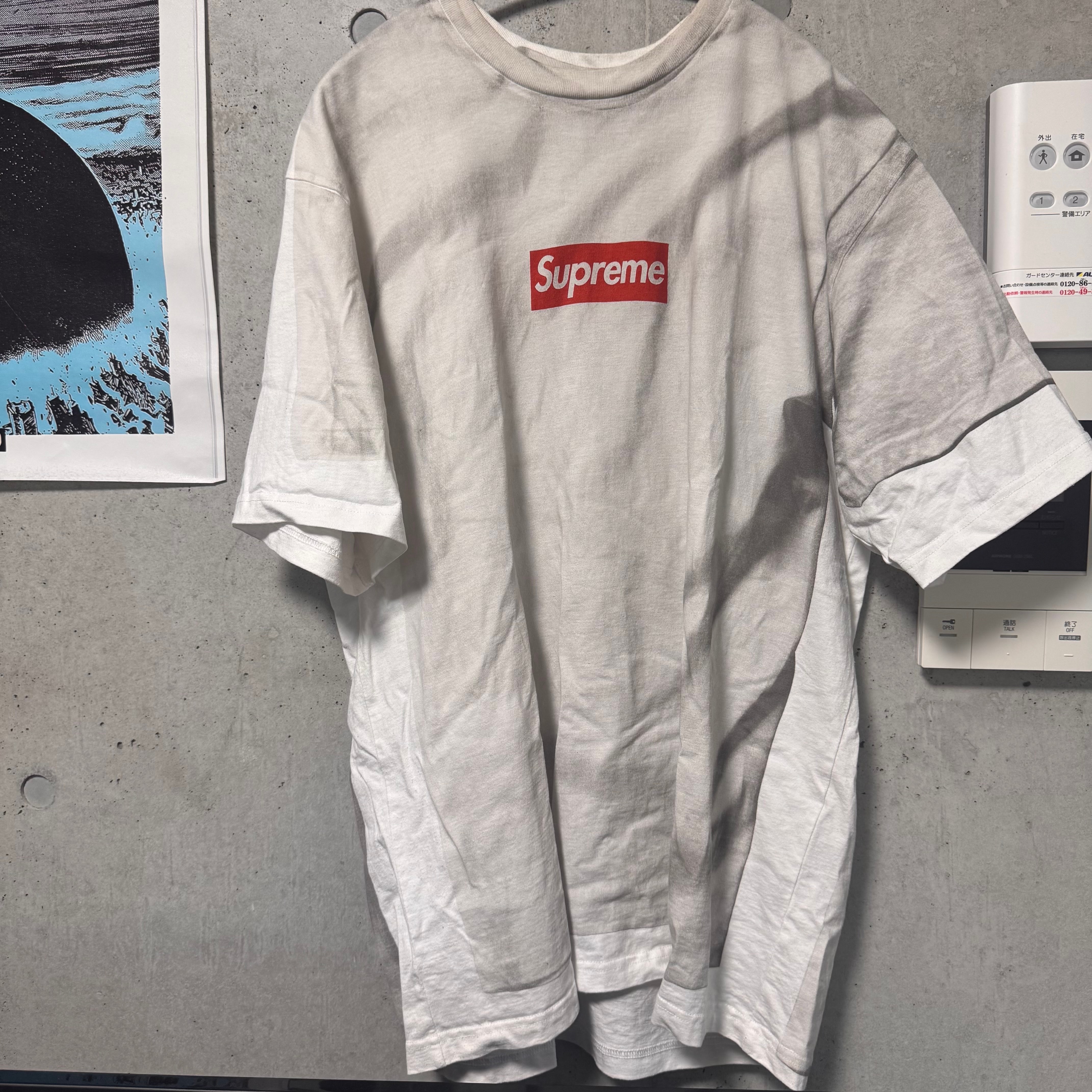 Supreme x MM6 Maison Margiela Box Logo Tee "White"