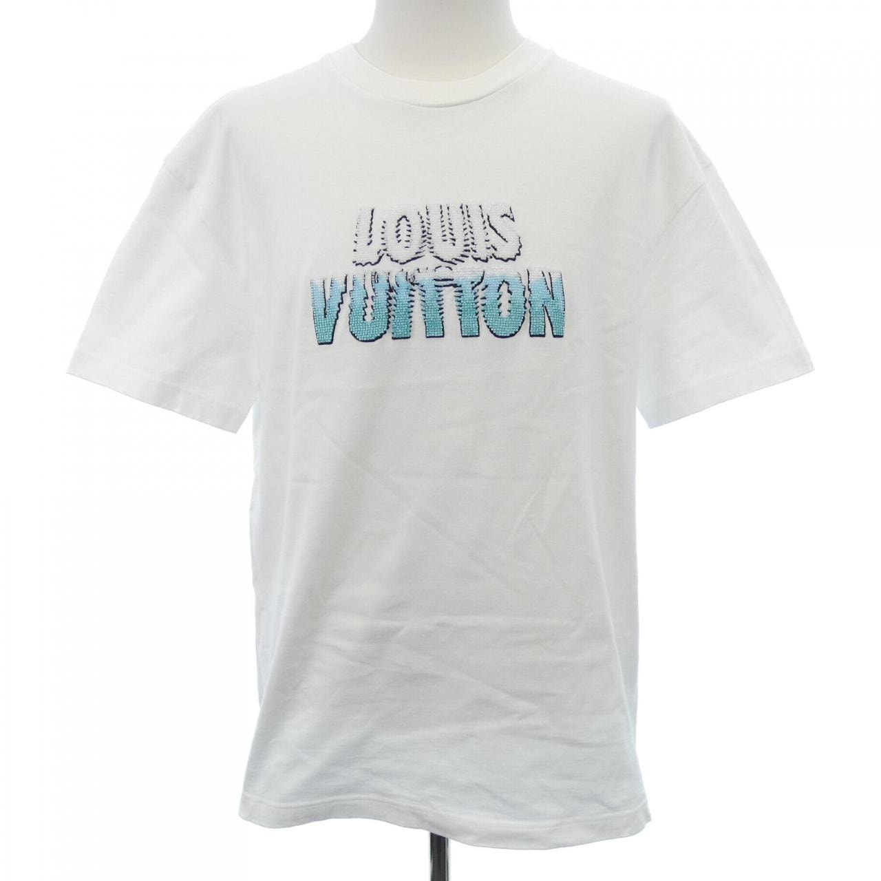 ルイヴィトン LOUIS VUITTON エンブロイダードビーズコットンTシャツ HPY35WNPG Tシャツ