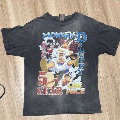 SAINT Mxxxxxx x ONE PIECE OP_SS T-Shirt/Luffy "Black"