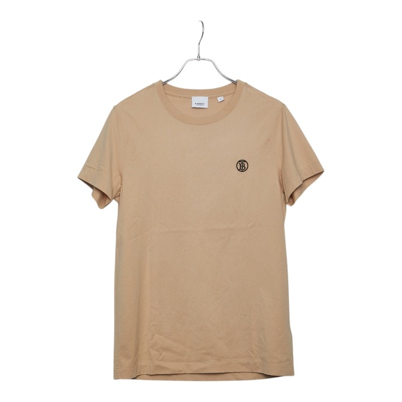 バーバリー ロゴ クルーネック 半袖Tシャツ カットソー サイズ SP ベージュ コットン ポリウレタン レディース BURBERRY 【中古】