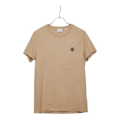 バーバリー ロゴ クルーネック 半袖Tシャツ カットソー サイズ SP ベージュ コットン ポリウレタン レディース BURBERRY 【中古】