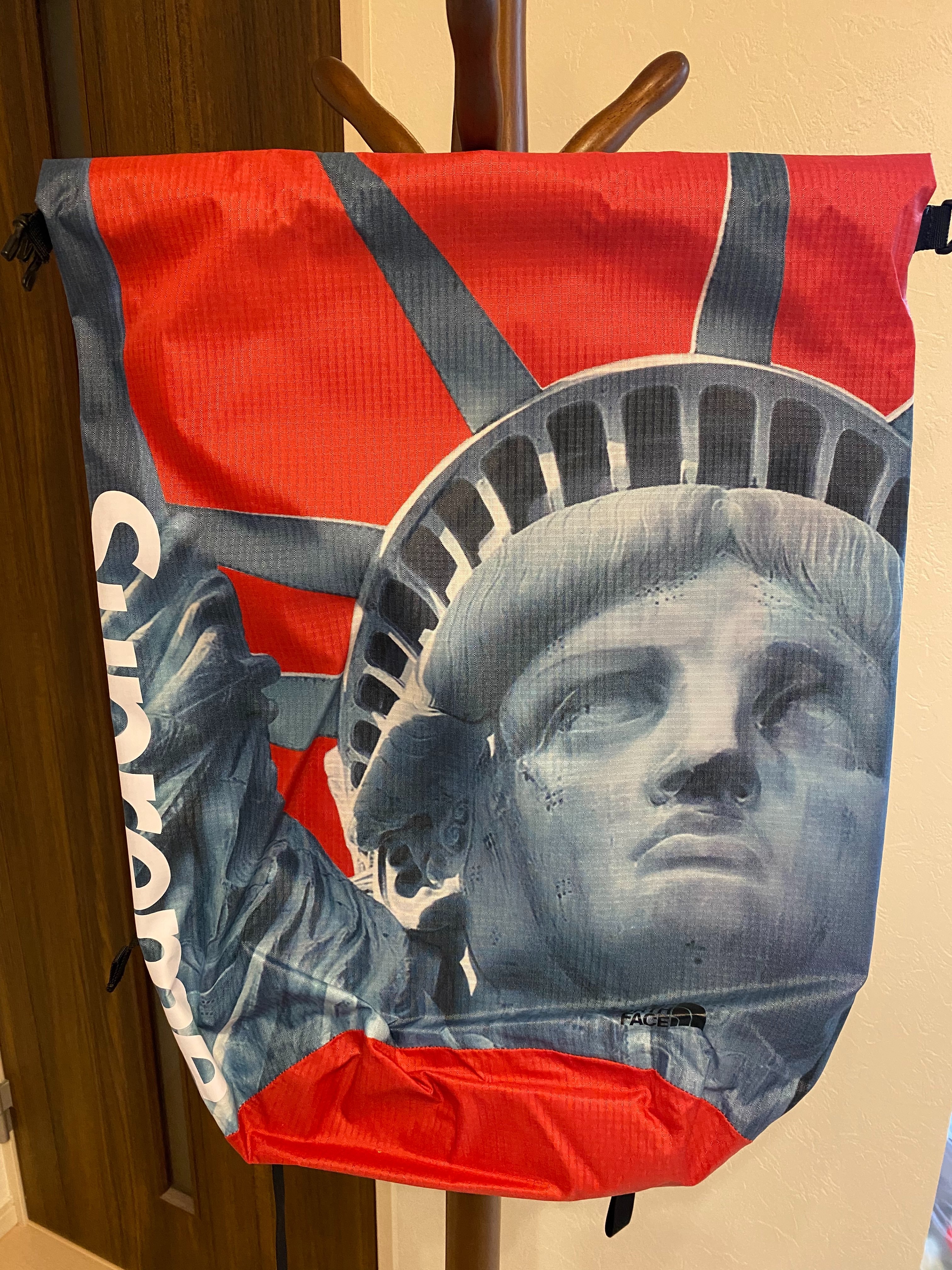 Supreme x The North Face Statue of Liberty Waterproof Backpack "Red"