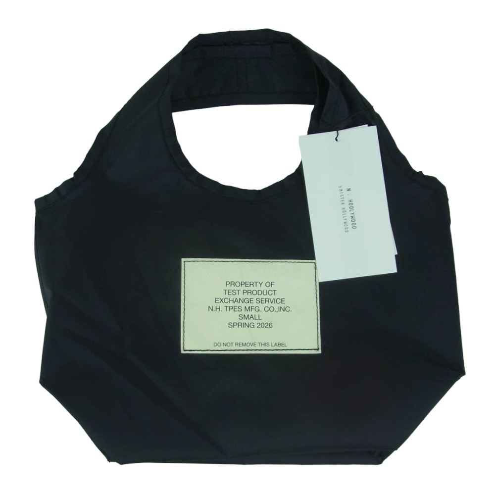 N.HOOLYWOOD エヌハリウッド 9261-AC05 MINI BAG ナイロン リップストップ ミニ ハンド バッグ ブラック系 BLACK ONE【極上美品】【中古】