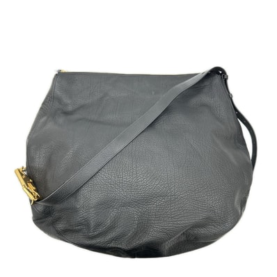 バーバリー 美品 Knight Bag Large グレイニーカーフレザー ナイトバッグ ラージ