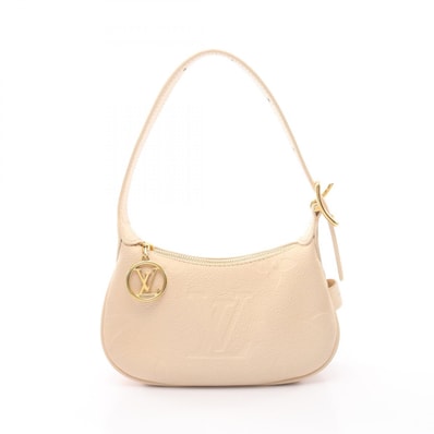ルイ・ヴィトン LOUIS VUITTON ミニムーン モノグラムアンプラント クレーム ハンドバッグ バッグ レザー レディース アイボリー系 M82519 【中古】
