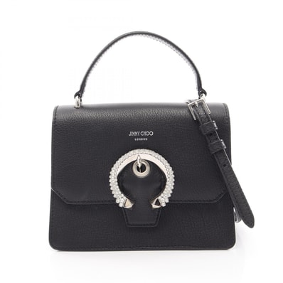 ジミーチュウ JIMMY CHOO マデリン 2WAY ハンドバッグ バッグ レザー レディース ブラック系 【中古】