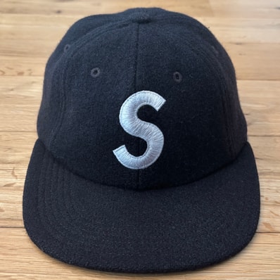 Supreme Wool S Logo 6-Panel Cap Sロゴ ブラック シュプリーム キャップ