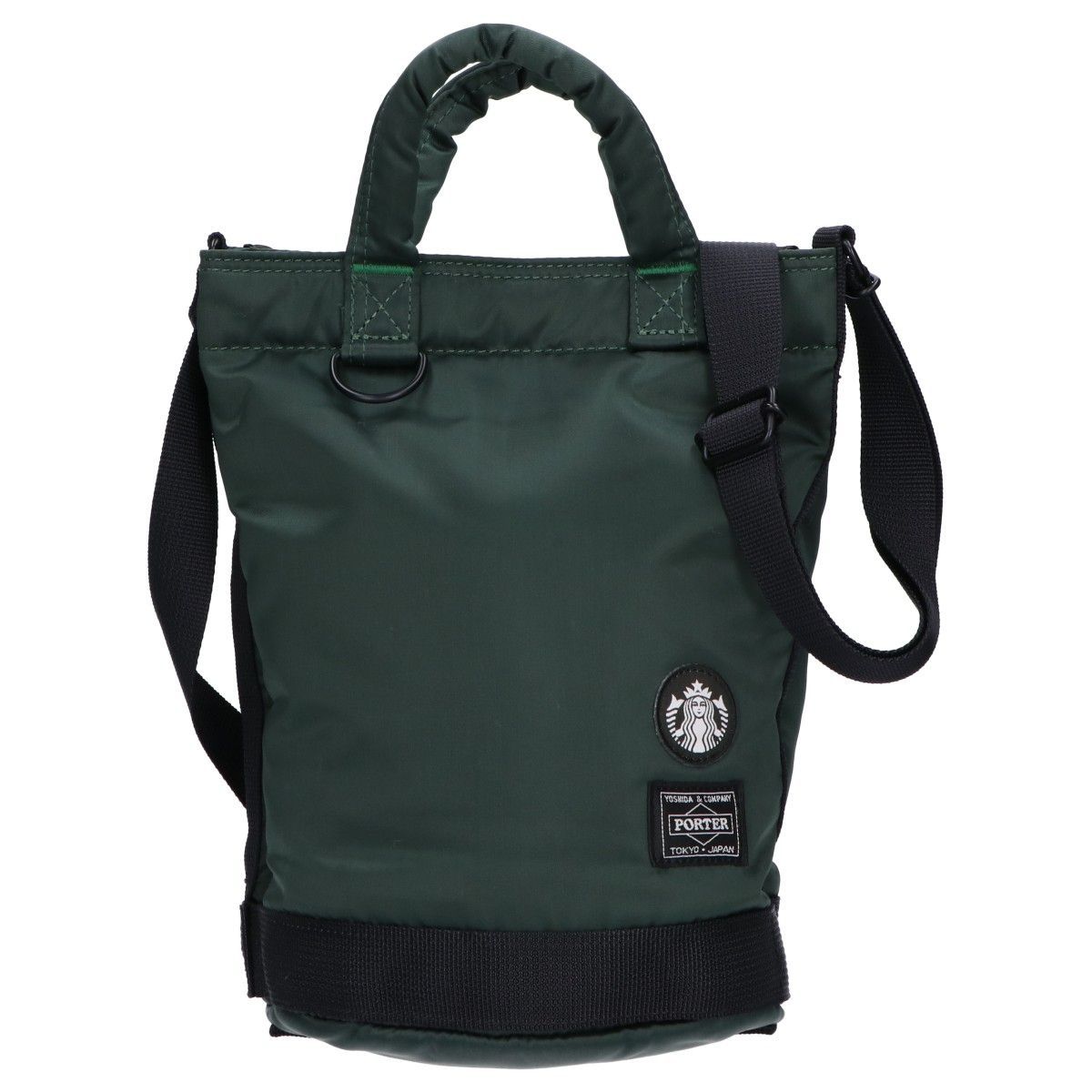 ポーター x STARBUCKS スターバックス 390-94165 COFFEE BEAN SHAPE DRUM BAG(S) コーヒービーンシェイプ ドラムバッグ S