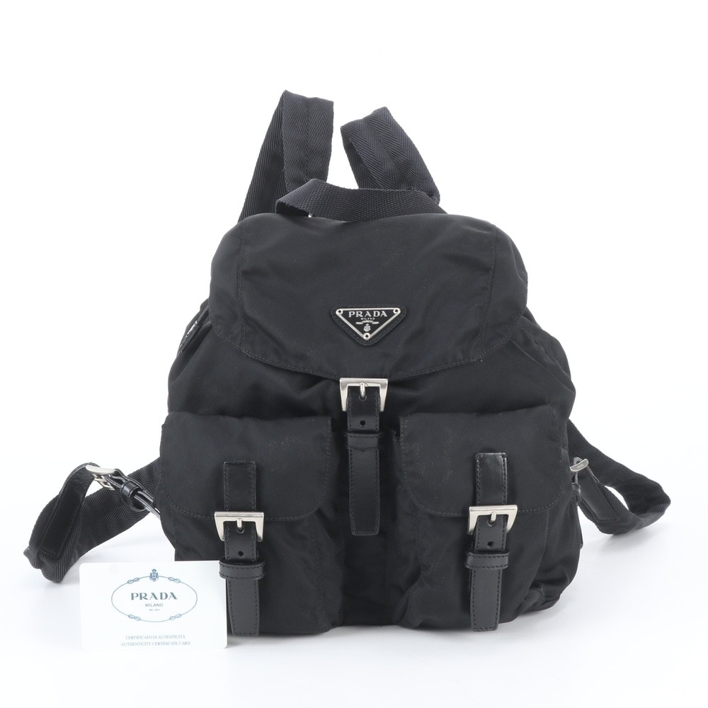 ■美品 プラダ テスート ナイロントライアングルロゴ B6677