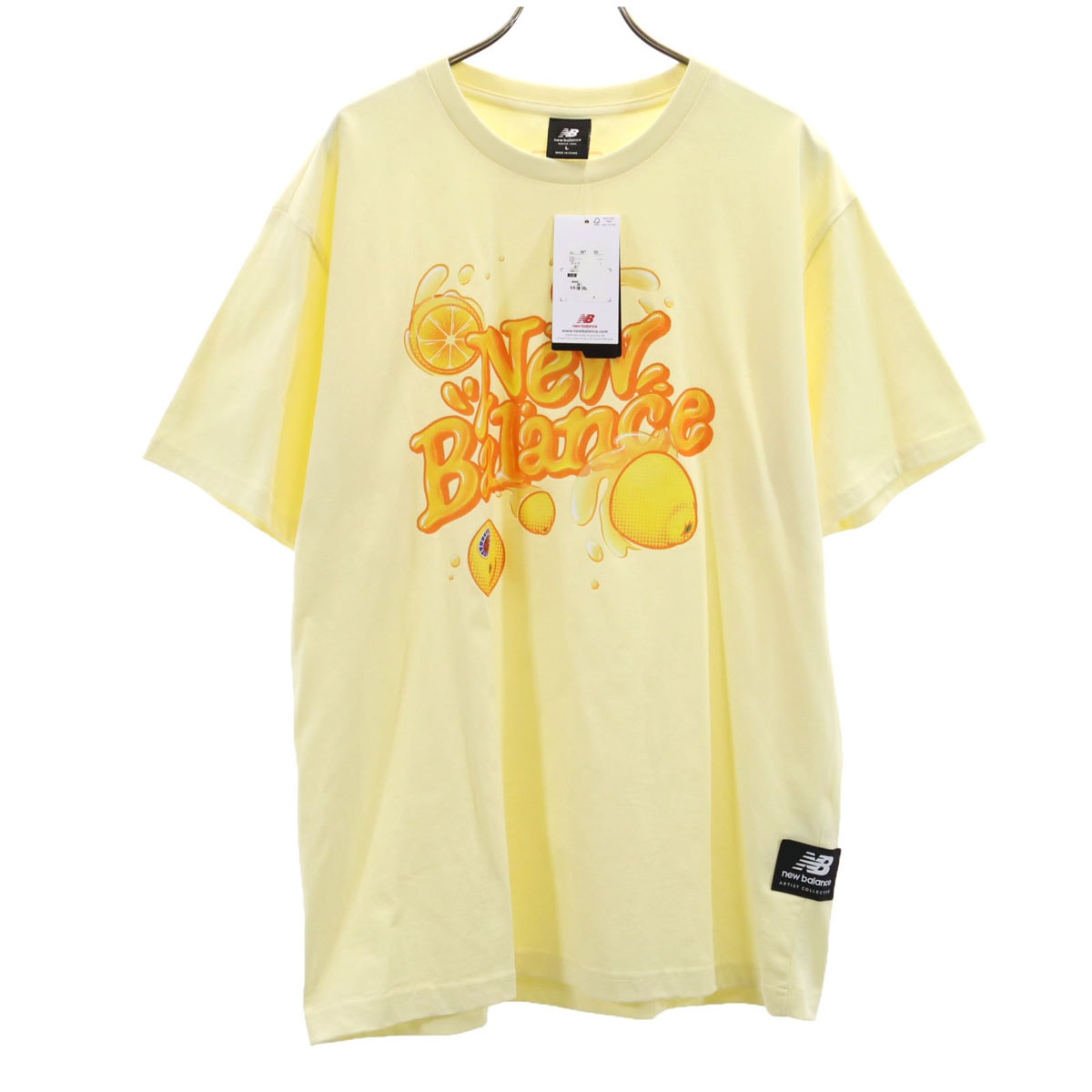 未使用 NEW BALANCE ニューバランス Kody Mason コディメイソン コラボ 半袖 Tシャツ L イエロー系