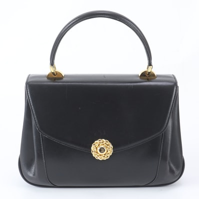 ■美品 バリー フラップハンドバッグ レザー