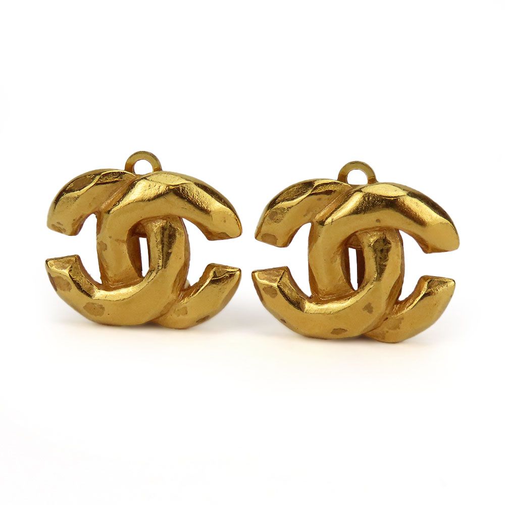【中古】 シャネル イヤリング ココマーク メタル ゴールド アクセサリー 99P メッキ レディース 女性 CHANEL