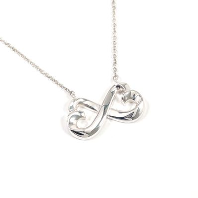 ティファニー ネックレス ダブルラビングハート パロマピカソ シルバ