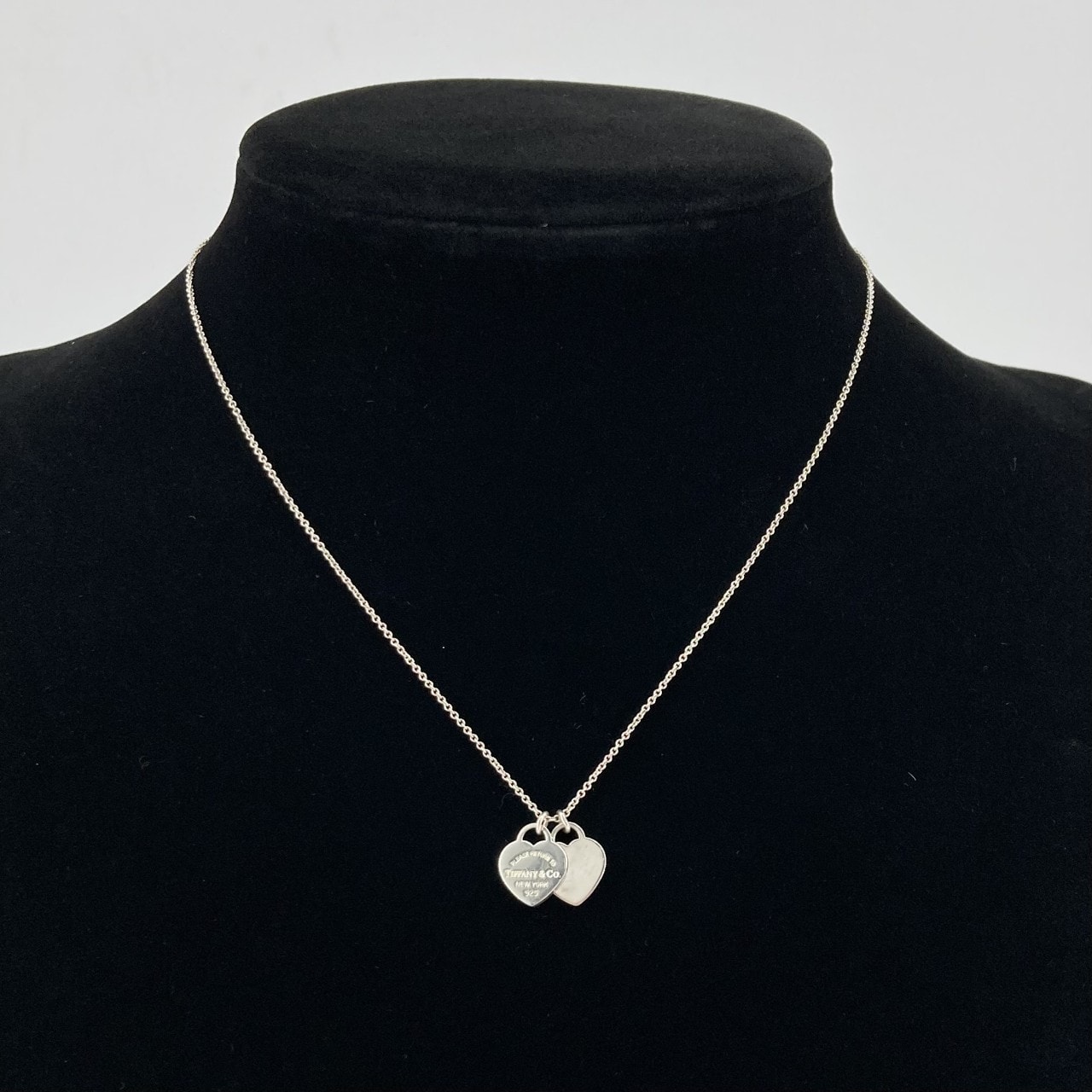 TIFFANY&Co.(ティファニー) リターン トゥ ティファニー ダブル ハート タグ Ag925 ネックレス 2.95g シルバー