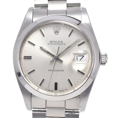 ロレックス ROLEX 6694 ヴィンテージ オイスターデイト プレシジョン Cal.1225 シルバー 手巻き メンズ 良品 腕時計 Q#149082