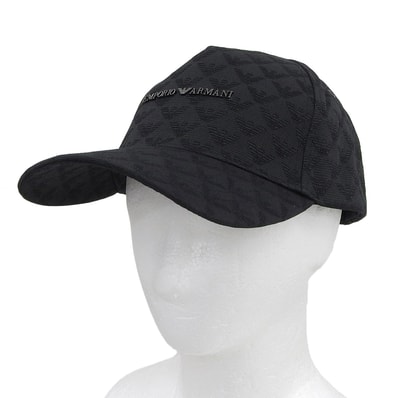 極美品 エンポリオ アルマーニ キャップ ブラック メンズ UNI