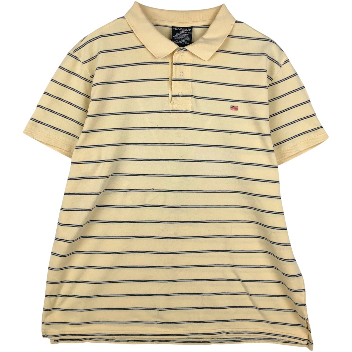古着 00年代 ラルフローレン Ralph Lauren POLO JEANS COMPANY 半袖 ボーダー ポロシャツ メンズXL相当/eaa644701