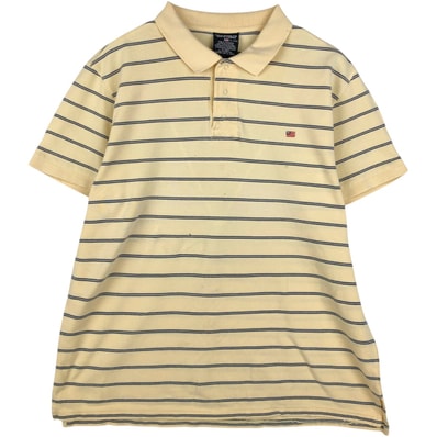 古着 00年代 ラルフローレン Ralph Lauren POLO JEANS COMPANY 半袖 ボーダー ポロシャツ メンズXL相当/eaa644701