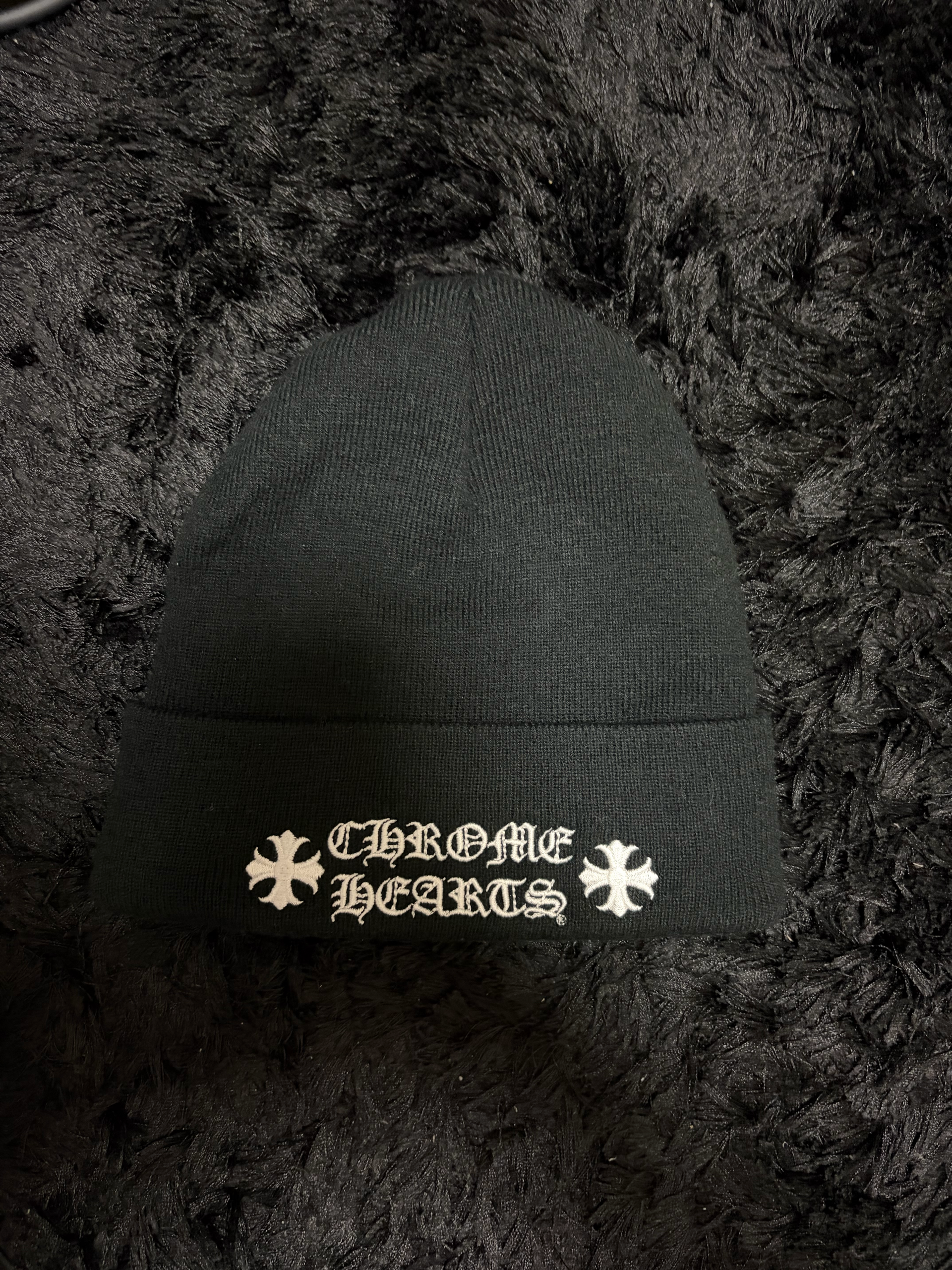 Chrome Hearts Wool Watch Cap Logo Embroidery Beanie "Black"