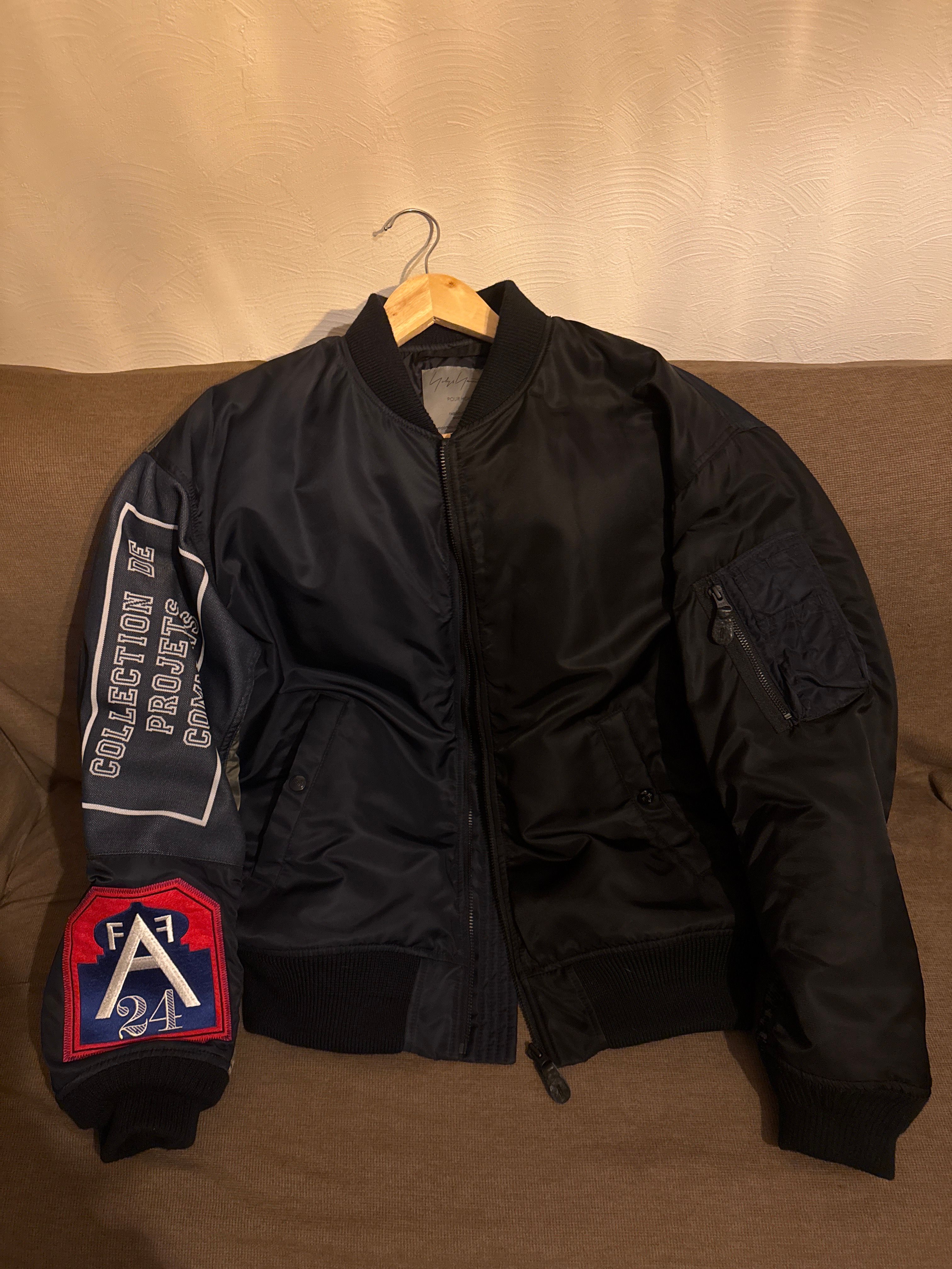 NEIGHBORHOOD x YOHJI YAMAMOTO MA-1 Jacket "Black"