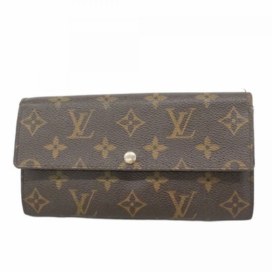 【6dd4033】ルイヴィトン 長財布 モノグラム ポルトフォイユサラ M61734 ブラウン【中古】レディース